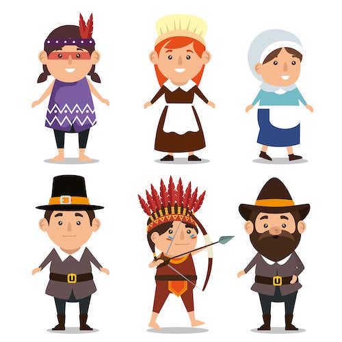 nouvelles, Les Pilgrims et les indiens